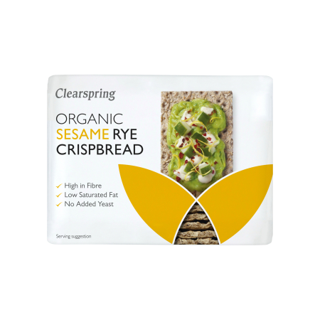 Roggenknäckebrot mit Sesam, BIO, Clearspring, 200g